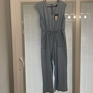 Universal thread light jean jumpsuit